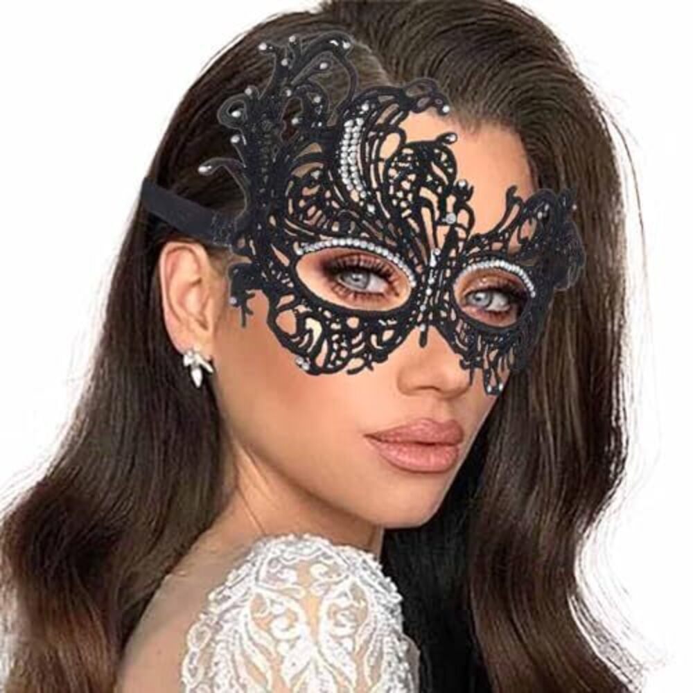 8823 Halloween Lace Mask Masquerade Mask Elastic Mardi Gras eyemask Costume